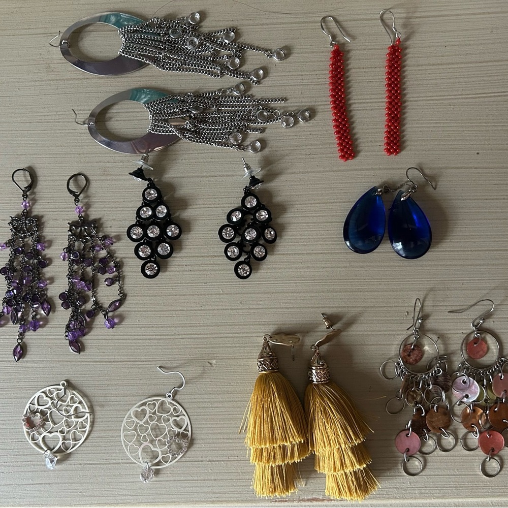 Fun Earings - 8 pairs